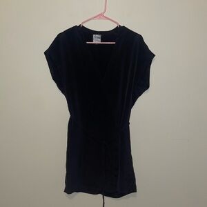 Rozae by Rozae Nichols Black Silk Wrap Dress Size Small